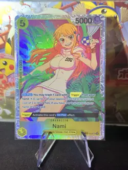 One Piece OP08-106 Nami SR OP08 Two Legends Foil English Near Mint - Image 1