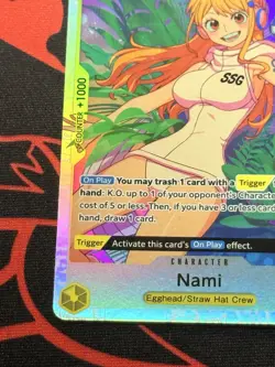 One Piece OP08-106 Nami SR OP08 Two Legends Foil English Near Mint - Image 5