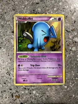 Pokemon TCG Cards Wobbuffet HGSS04 Black Star Promo Holo - Image 1