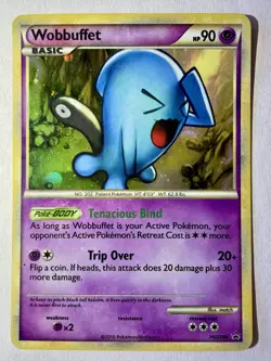 Wobbuffet HGSS04 Black Star Promo Pokemon TCG Card MP - Image 1