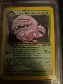2000 POKEMON ROCKET #14 DARK WEEZING-HOLO PSA 5 - Image 2