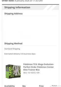 Pokemon TCG: Mega Evolution-Perfect Order POKEMON CENTER ETB PRESALE 27th March - Image 3