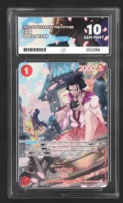 2024 One Piece Izo OP07 English OP03-003 Special Alt Art PSA 10 Gem Mint - Image 1