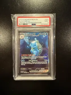 Pokemon TCG Scarlet & Violet 151 Blastoise ex #200/165 SIR Mint PSA 9 - Image 1