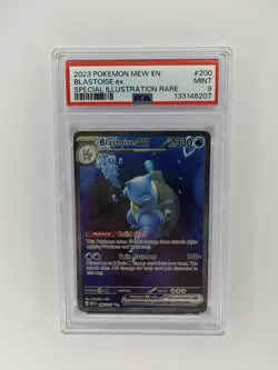 Pokemon TCG Blastoise EX 200/165 Sv: Scarlet & Violet 151 PSA 9 Mint - Image 1
