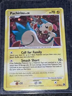 PACHIRISU LV. 30 Great Encounters POKEMON Holo 2008 Trading Card 5/106 TCG - Image 1
