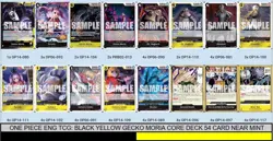 ONE PIECE ENG TCG: BLACK YELLOW GECKO MORIA CORE DECK 54 CARD NEAR MINT - Image 1