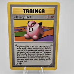 Clefairy Doll 70/102 1st Edition Shadowless Rare Base Set Pokemon Card 1999 WOTC - Image 1