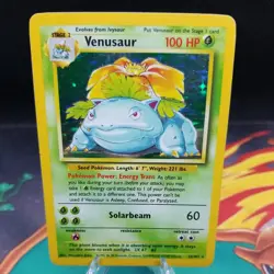Venusaur 15/102 Lightly Played Holo Rare Base Set 1999 Pokemon Card WOTC - Image 1