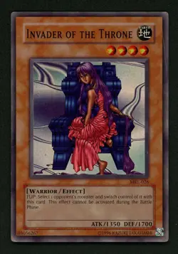 Invader of the Throne MRL-026 Lightly Played LP Super Holo Rare Yugioh Card 2002 - Image 1