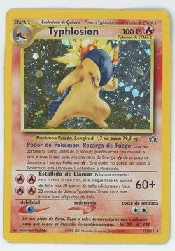 SPANISH Typhlosion 17/111 Holo Rare Neo Genesis Pokemon Card 2000 WOTC - Image 1