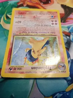 SPANISH Typhlosion 17/111 Holo Rare Neo Genesis Pokemon Card 2000 WOTC - Image 5
