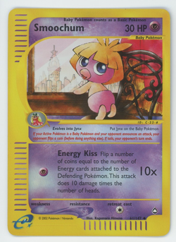 Smoochum 61/147 Reverse Holo LP Uncommon Aquapolis Pokemon Card 2002 WOTC - Image 1