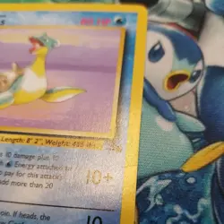 Lapras 25/62 1st Edition Rare Fossil Set Pokemon Card 1999 WOTC - Image 3