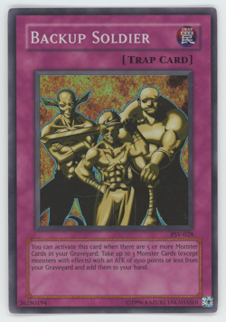 Backup Soldier PSV-028 Lightly Played LP Super Holo Rare Yugioh Card 2002 - Image 1