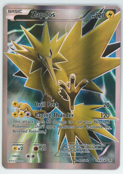 Zapdos 29/83 Ultra Rare Full Art Holo XY Generations Pokemon Card 2016 - Image 1