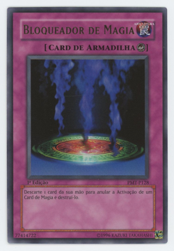 PORTUGUESE NM Bloqueador De Magia PMT-P128 1st Edition Magic Jammer MRD-128 Card - Image 1