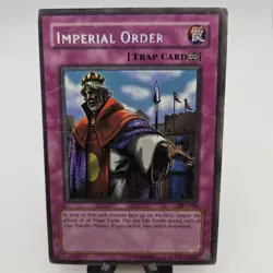 Imperial Order PSV-104 Heavily Played Secret Rare Holo Yugioh Card 2002 - Image 1