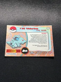 SPECTRA Nidorina #30 Topps Chrome 2000 Series 1 T.V Holo Pokemon Card TCG - Image 2
