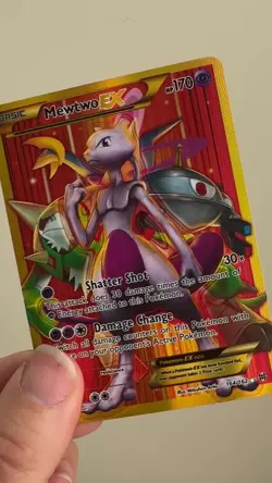Mewtwo EX Full Art Secret Rare Breakthrough 164/162 XY Pokemon Card - Image 2