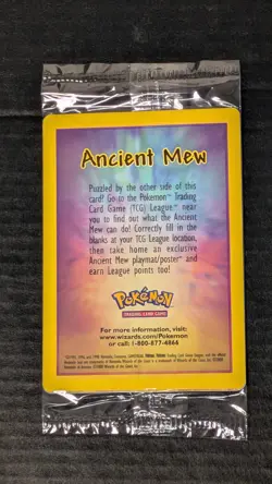 Ancient Mew SEALED 2000 Pokemon Unopened Movie Promo Card - MINT 🔥 - Image 2