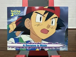 Pokemon Card A Decision Is Made Ash #47 Pokemon The Movie 2000 Topps - Image 1