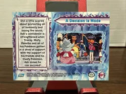 Pokemon Card A Decision Is Made Ash #47 Pokemon The Movie 2000 Topps - Image 2