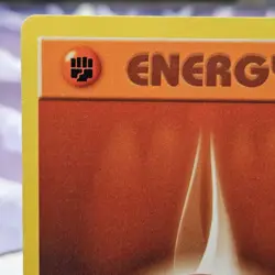 1st Edition Shadowless Fighting Energy LP 97/102 Base Set Pokemon Card 1999 - Image 2