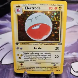 Electrode 2/64 1st Edition LP Holo Rare Jungle 1999 Pokemon WOTC Card - Image 3