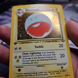 Electrode 2/64 1st Edition LP Holo Rare Jungle 1999 Pokemon WOTC Card - Image 5