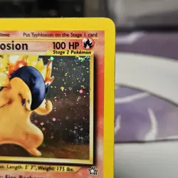 Typhlosion 17/111 Holo Rare Swirl LP Neo Genesis Pokemon Card 2000 WOTC - Image 5