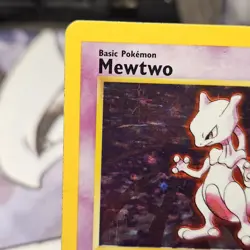 Mewtwo 10/102 Moderately Played MP Holo Rare Base Set 1999 Pokemon Card WOTC - Image 4