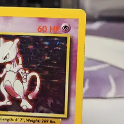 Mewtwo 10/102 Moderately Played MP Holo Rare Base Set 1999 Pokemon Card WOTC - Image 5