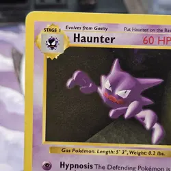 Haunter 29/102 Shadowless Base Set Lightly Played LP 1999 Pokemon Card WOTC - Image 2