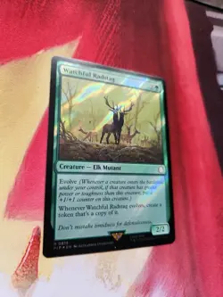 Watchful Radstag - Fallout [SURGE FOIL] NM MTG - Image 1