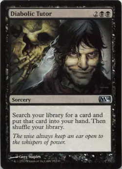 Diabolic Tutor U Magic 2014 (M14) 95 - LP MTG - Image 1