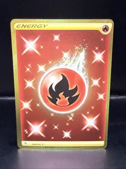 Pokemon TCG Fire Energy Fusion Strike Holo Card 284/264 - Image 1