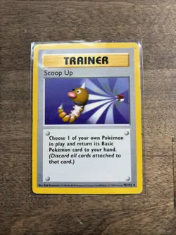 Scoop Up Pokemon TCG Trainer Base Set 78/102 Shadowless Rare Card - Image 1