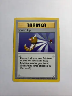 Scoop Up Pokemon TCG Trainer Base Set 78/102 Shadowless Rare Card - Image 2