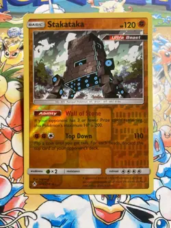 Stakataka 106/214 Holo Rare Unbroken Bonds Pokemon TCG Reverse Holo Near Mint - Image 1