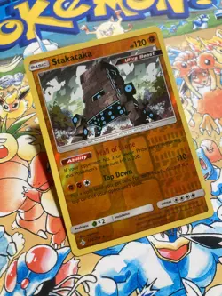 Stakataka 106/214 Holo Rare Unbroken Bonds Pokemon TCG Reverse Holo Near Mint - Image 2