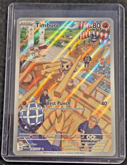 Pokemon TCG Timburr Illustration Rare 183/167 Twilight Masquerade NM - Image 2