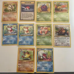 Lot Of 10 1st EDITION Jungle Common/Uncommon Pokemon Cards NM/LP - Image 1