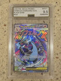 TAG 9 - Mega Charizard X ex 023 Me: Mega Evolution Promo Holo Pokemon - Image 1