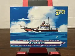 Pokemon Topps Series 1 Card | Pokemon the Movie 2000 "A Day at Sea" #17 - Image 1