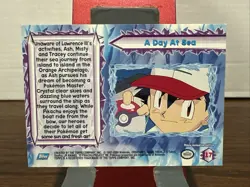 Pokemon Topps Series 1 Card | Pokemon the Movie 2000 "A Day at Sea" #17 - Image 2