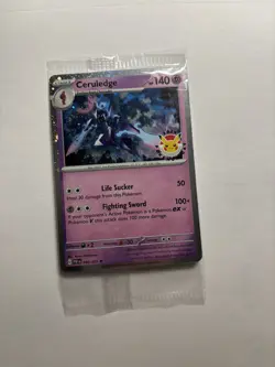 Pokemon Ceruledge - 040/091 (Pokemon Day 2024) Stamped Cosmo Holo Promo SEALED - Image 1