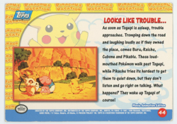 Looks Like Trouble... 44 Holo Pikachu's Vacation TOPPS Pokemon the First Movie - Image 2