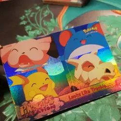 Looks Like Trouble... 44 Holo Pikachu's Vacation TOPPS Pokemon the First Movie - Image 3
