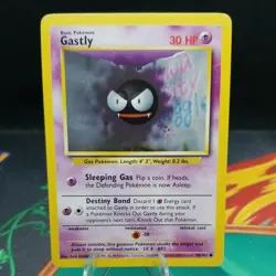 Gastly 50/102 1999-2000 4th Print Near Mint UK Common Base Set Pokemon - Image 1